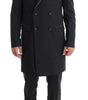 Costume croisé gris élégant en laine Dolce &amp; Gabbana
