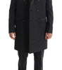 Costume croisé gris élégant en laine Dolce &amp; Gabbana