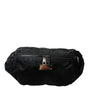 Sac banane Dolce & Gabbana en nylon noir avec plaque logo
