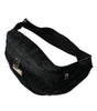 Sac banane Dolce & Gabbana en nylon noir avec plaque logo