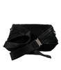 Sac banane Dolce & Gabbana en nylon noir avec plaque logo