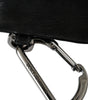 Dolce & Gabbana Black Nylon Logo Plaque Keyring Pouch Clutch Bag