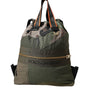 Dolce & Gabbana Military Green Patchwork Rucksack Backpack Bag