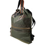Dolce & Gabbana Military Green Patchwork Rucksack Backpack Bag