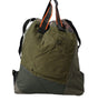 Dolce & Gabbana Military Green Patchwork Rucksack Backpack Bag