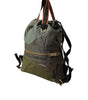 Dolce & Gabbana Military Green Patchwork Rucksack Backpack Bag