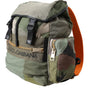 Dolce &amp; Gabbana Military Green Patchwork Rucksack Backpack Bag