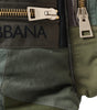 Dolce &amp; Gabbana Military Green Patchwork Rucksack Backpack Bag