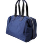 Sac de voyage à bandoulière Dolce &amp; Gabbana en nylon bleu et cuir de veau