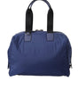 Sac de voyage à bandoulière Dolce &amp; Gabbana en nylon bleu et cuir de veau