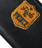 Portefeuille continental zippé en cuir noir Dolce &amp; Gabbana avec patch logo
