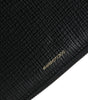 Portefeuille continental zippé en cuir noir Dolce &amp; Gabbana avec patch logo