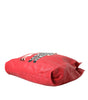 Sac cabas Dolce & Gabbana en cuir rouge avec patch #DGFamily
