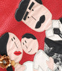 Sac cabas Dolce & Gabbana en cuir rouge avec patch #DGFamily