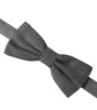 Dolce & Gabbana Gray Silk Patterned Adjustable Neck Men Papillon Bow Tie