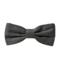 Dolce & Gabbana Gray Silk Patterned Adjustable Neck Men Papillon Bow Tie