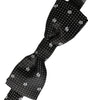 Dolce &amp; Gabbana Black Silk Floral Adjustable Neck Men Papillon Bow Tie