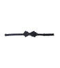 Dolce & Gabbana Navy Blue Silk Patterned Adjustable Men Papillon Bow Tie