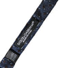 Dolce & Gabbana Navy Blue Silk Patterned Adjustable Men Papillon Bow Tie