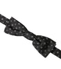 Dolce &amp; Gabbana Black Silk Fantasy Adjustable Neck Men Papillon Bow Tie