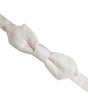 Dolce &amp; Gabbana White Silk Adjustable Neck Men Papillon Bow Tie