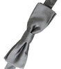 Dolce &amp; Gabbana Gray Satin Silk Adjustable Neck Men Papillon Bow Tie