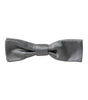 Dolce &amp; Gabbana Gray Satin Silk Adjustable Neck Men Papillon Bow Tie