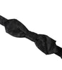 Dolce &amp; Gabbana Black Silk Fantasy Adjustable Neck Men Bow Tie