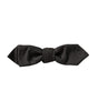 Dolce &amp; Gabbana Black Silk Adjustable Neck Men Bow Tie
