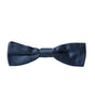 Dolce &amp; Gabbana Blue Satin Silk Adjustable Neck Men Bow Tie