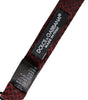 Dolce &amp; Gabbana Red Silk Fantasy Adjustable Neck Men Bow Tie
