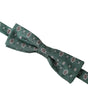 Dolce &amp; Gabbana Mint Green Floral Adjustable Neck Men Bow Tie