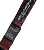 Dolce &amp; Gabbana Maroon Floral Silk Adjustable Neck Men Bow Tie