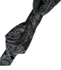 Dolce &amp; Gabbana Black Silk Jacquard Adjustable Neck Men Bow Tie