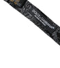 Dolce &amp; Gabbana Black Silk Jacquard Adjustable Neck Men Bow Tie