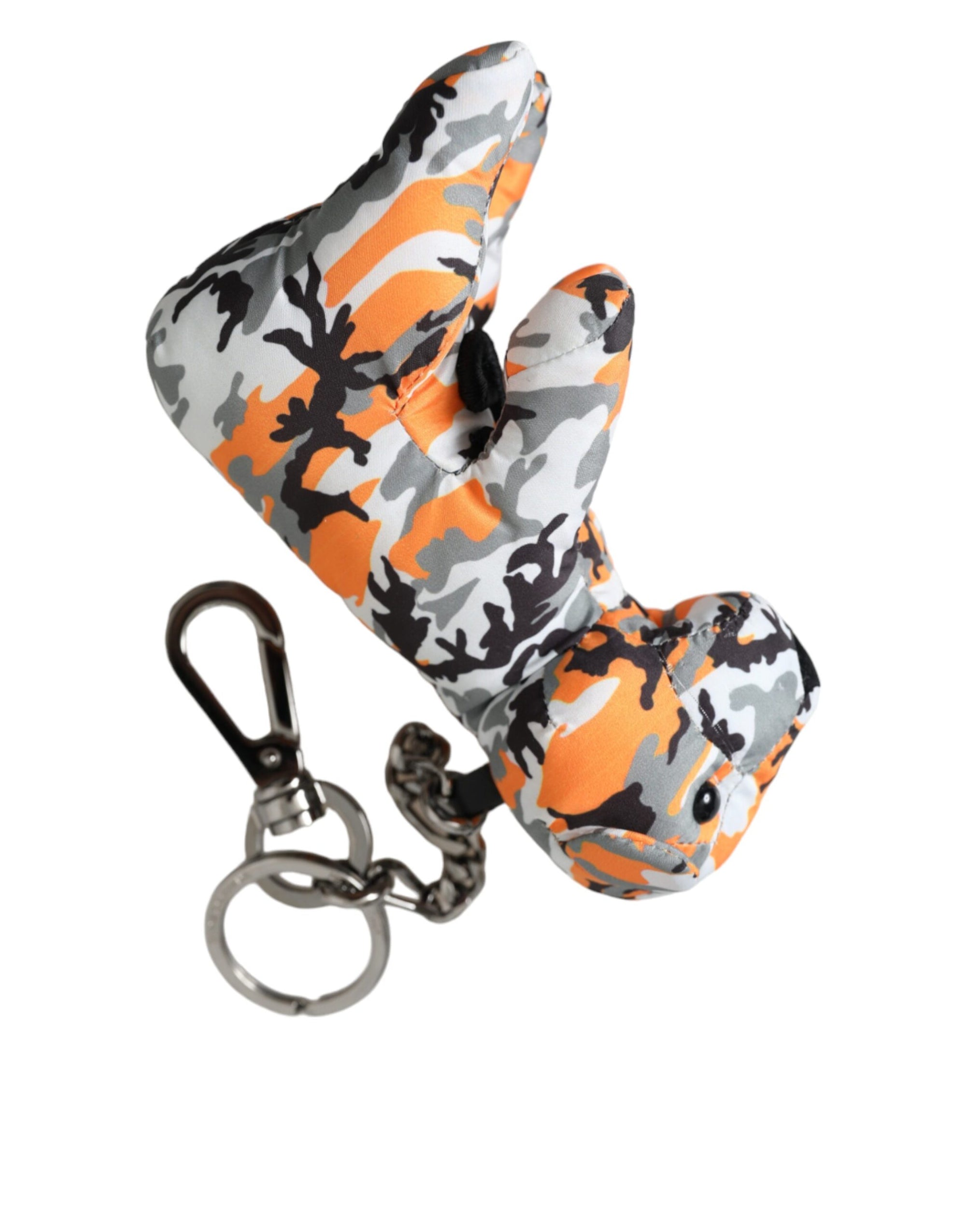 Porte-clés Dolce &amp; Gabbana à motif camouflage multicolore et silhouette animale