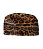Dolce &amp; Gabbana Brown Leopard Fur Women Bucket Hat