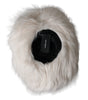 Dolce &amp; Gabbana Off White Acrylic Fur Womens Bucket Hat