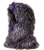 Dolce &amp; Gabbana Purple Faux Fur Whole Head Wrap Hat