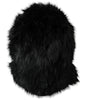 Dolce &amp; Gabbana Black Faux Fur Whole Head Wrap Hat