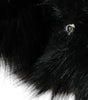 Dolce &amp; Gabbana Black Faux Fur Whole Head Wrap Hat