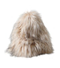 Dolce & Gabbana Beige Acrylic Fur Women Bucket Hat