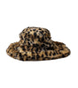 Dolce &amp; Gabbana Brown Leopard Fur Women Bucket Hat