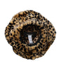 Dolce &amp; Gabbana Brown Leopard Fur Women Bucket Hat