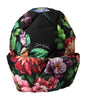 Dolce &amp; Gabbana Black Floral Print Whole Head Wrap Hat