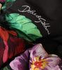 Dolce &amp; Gabbana Black Floral Print Whole Head Wrap Hat