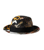Dolce &amp; Gabbana Multicolor Patchwork Women Fedora Wide Brim Hat