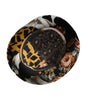 Dolce &amp; Gabbana Multicolor Patchwork Women Fedora Wide Brim Hat