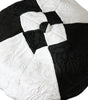 Dolce &amp; Gabbana Black White Checkered Wide Brim Floppy Hat