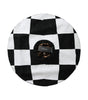 Dolce &amp; Gabbana Black White Checkered Wide Brim Floppy Hat